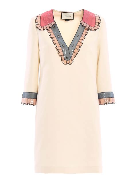 gucci embellished dress